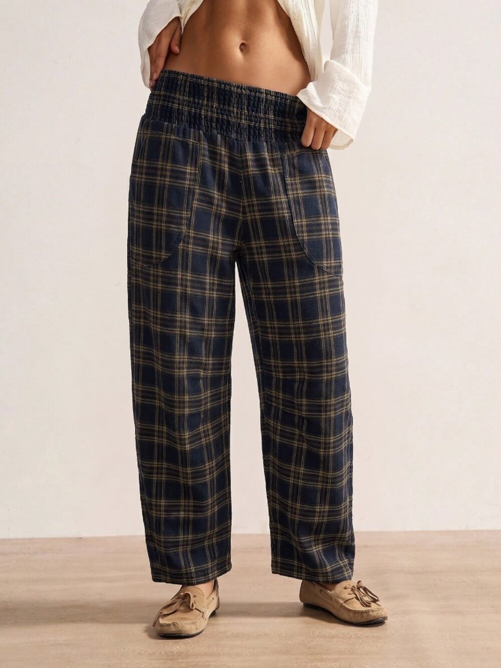 Multicolor Casual Women's Vacation Cropped Trousers